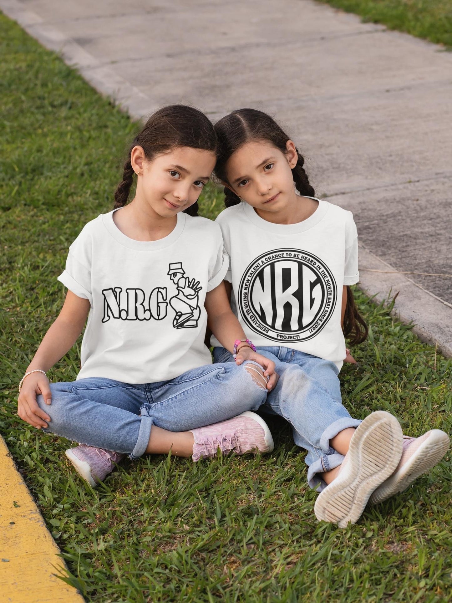 kids NRG T-shirt large round logo (front)