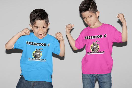 kids Selector C large logo T-shirt (front)