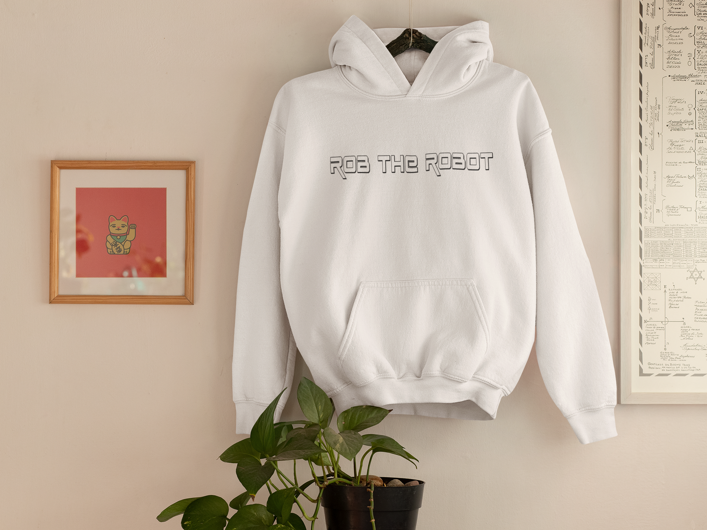 Rob the Robot hoodie (large front Logo)